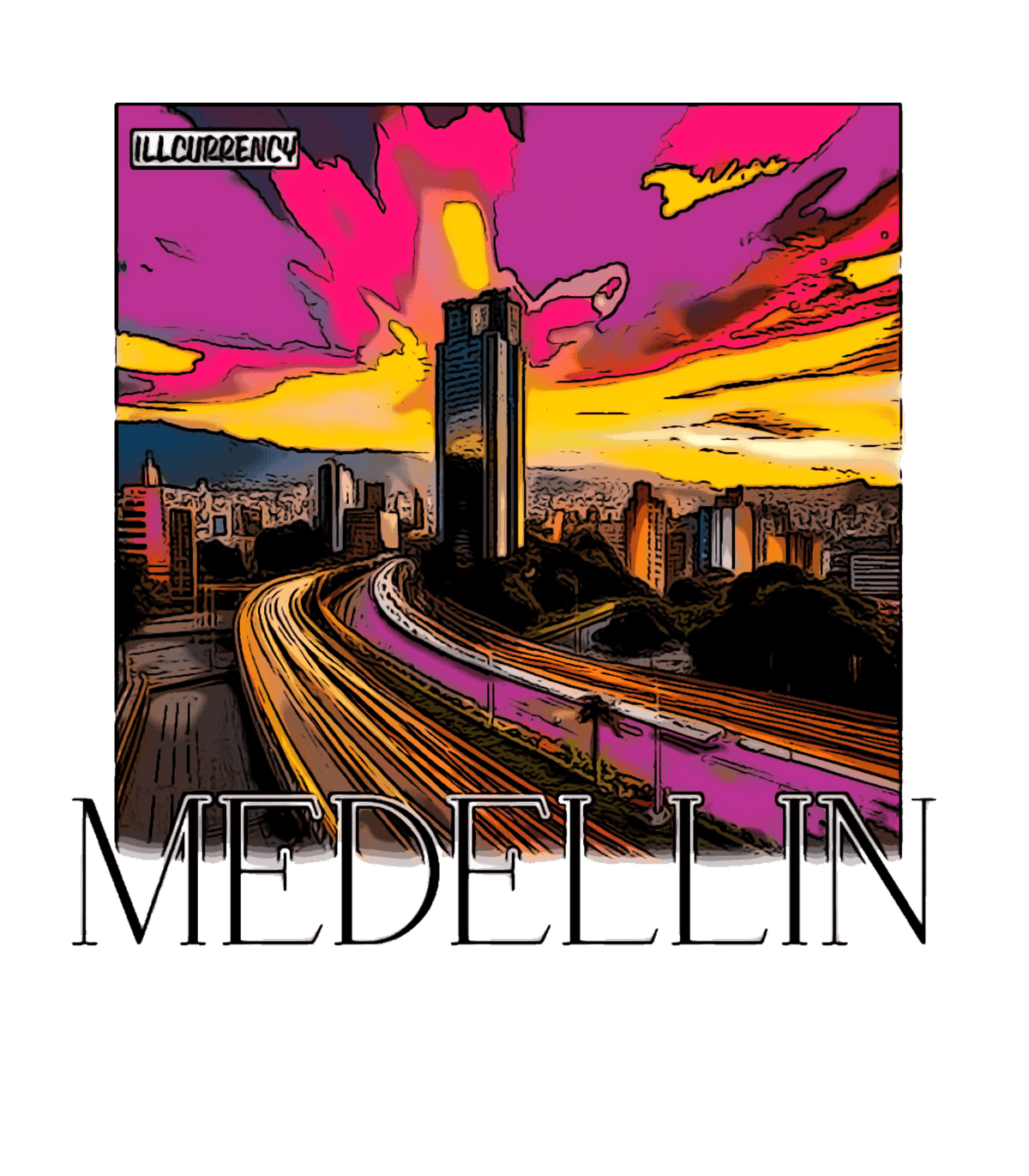 J Balvin x Air Jordan 3 Medellin Sunset - White T-Shirt (Medellin Sunset)