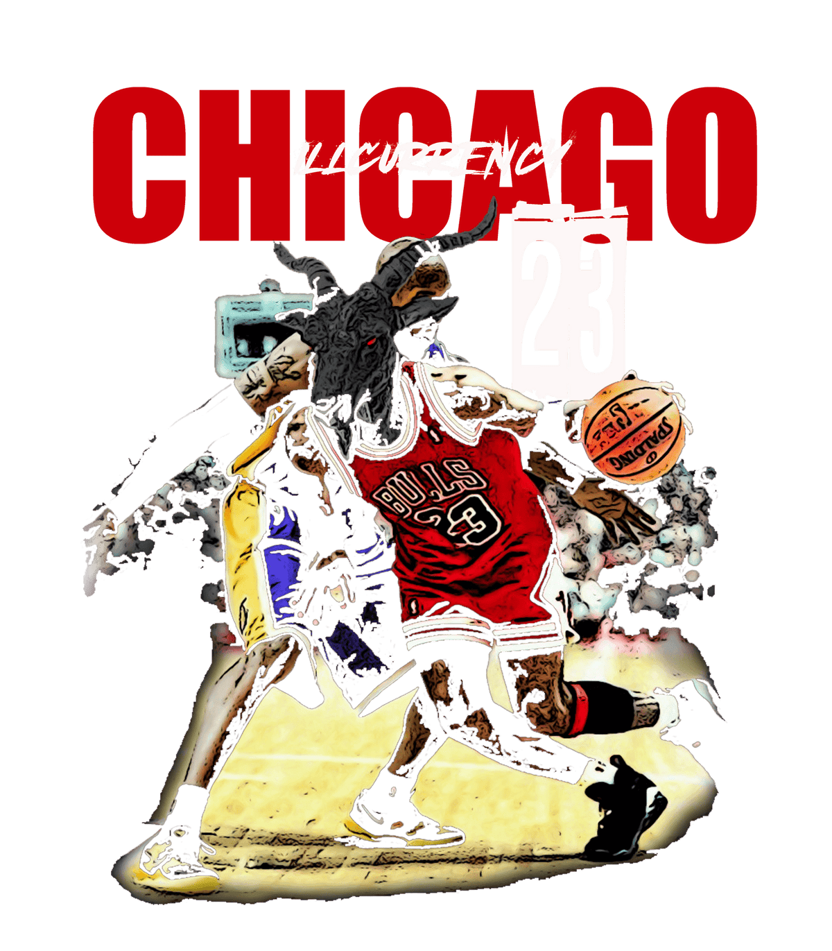 Air Jordan 8 Playoffs - Black T-Shirt (Chicago 23)