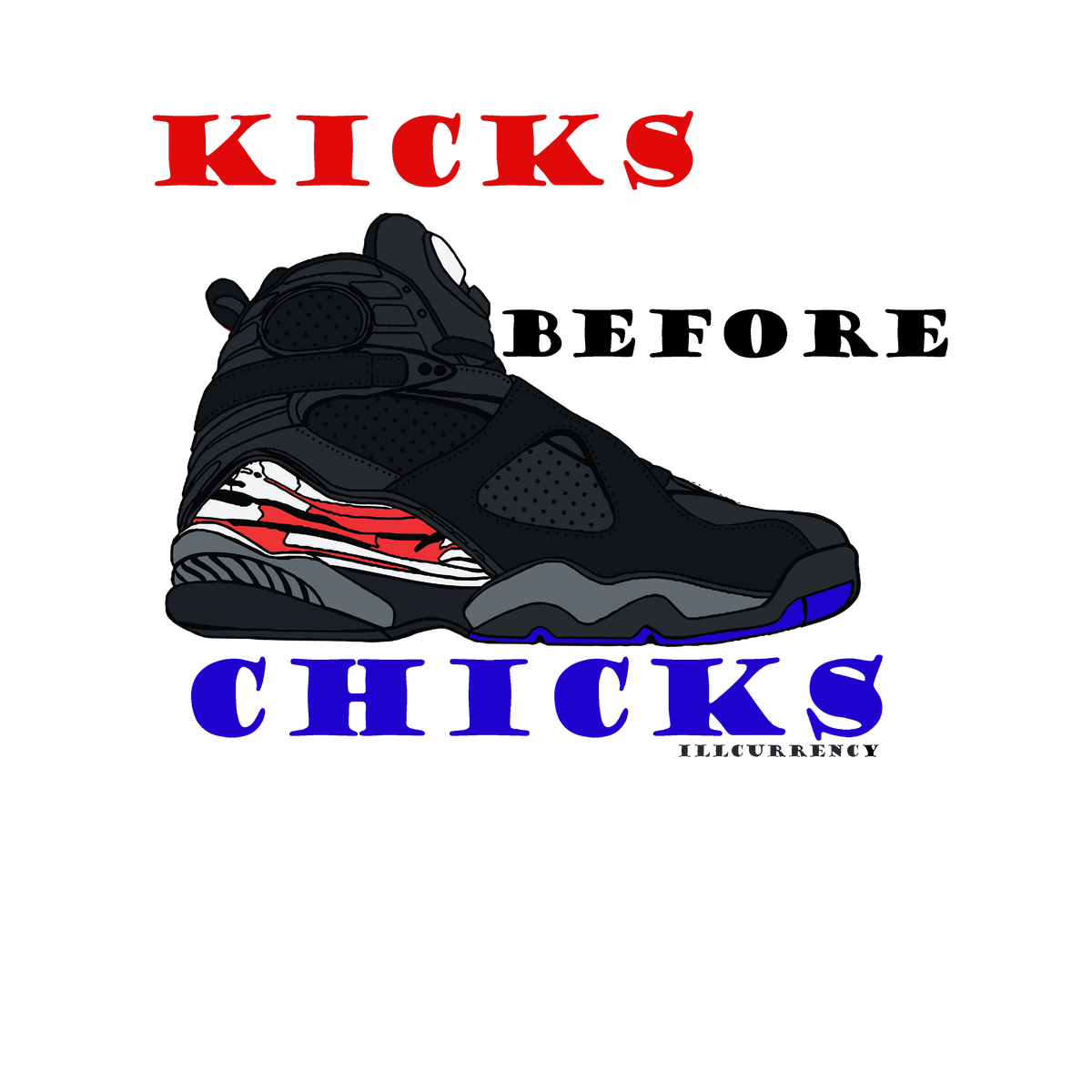 Air Jordan 8 “Playoffs” | illcurrency White T-Shirt (KICKS product image 1