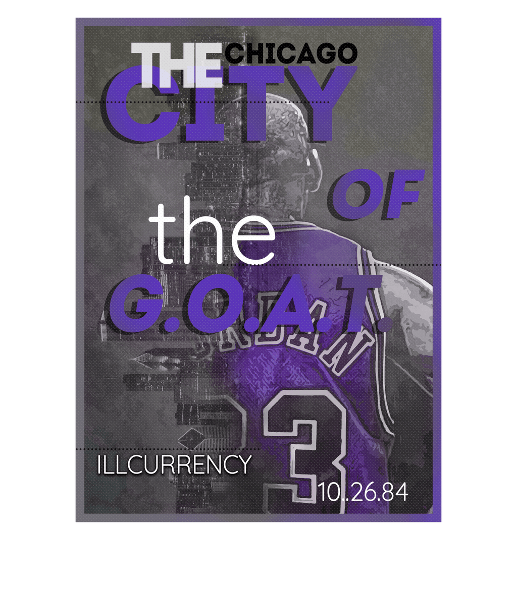 Air Jordan 13 Retro Purple Venom - Black T-Shirt (CITY OF GOAT)