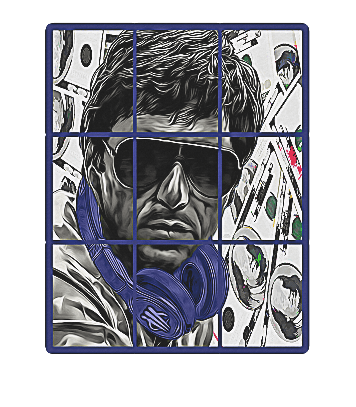 Air Jordan 13 Retro Purple Venom - Black T-Shirt (PACINO)