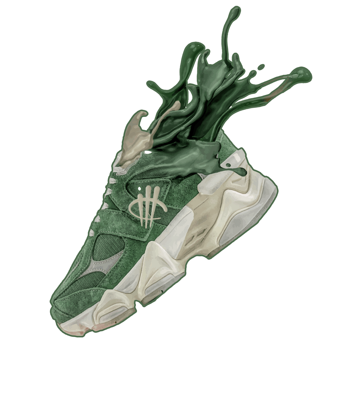 New Balance 9060 “Nori” | Illcurrency Black T-Shirt (SPLASH) product image 1
