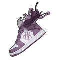 Air Jordan 1 High OG Mauve - White T-Shirt (SPLASH)