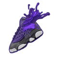 Air Jordan 13 Retro Purple Venom - White T-Shirt (SPLASH)