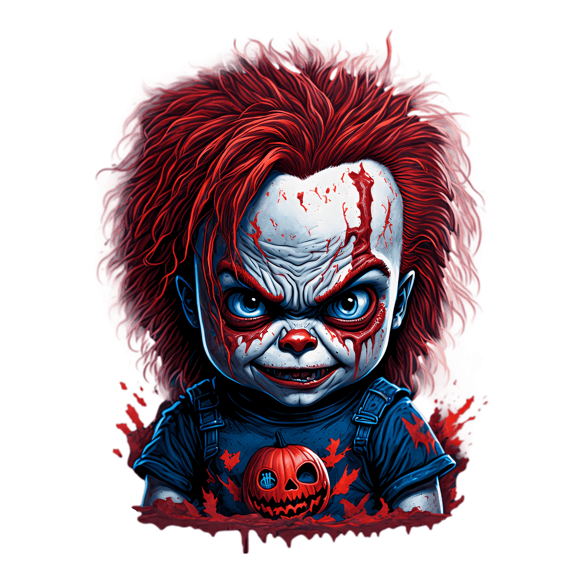 illCurrency Halloween 2018 Collection Black T-Shirt (Chucky) product image 1