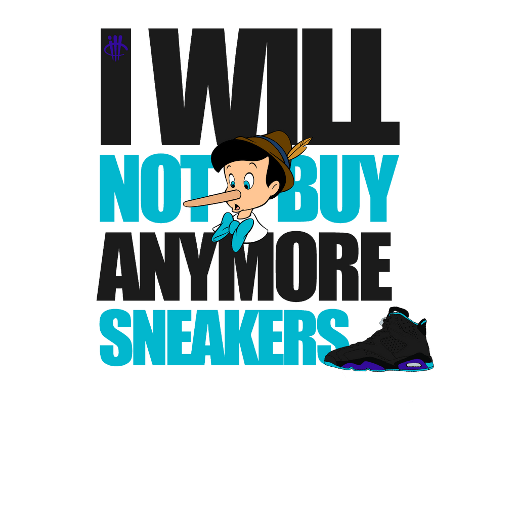 Air Jordan 6 Retro Aqua - Purple T-Shirt (I WILL NOT BUY ANYMORE SNEAKERS)