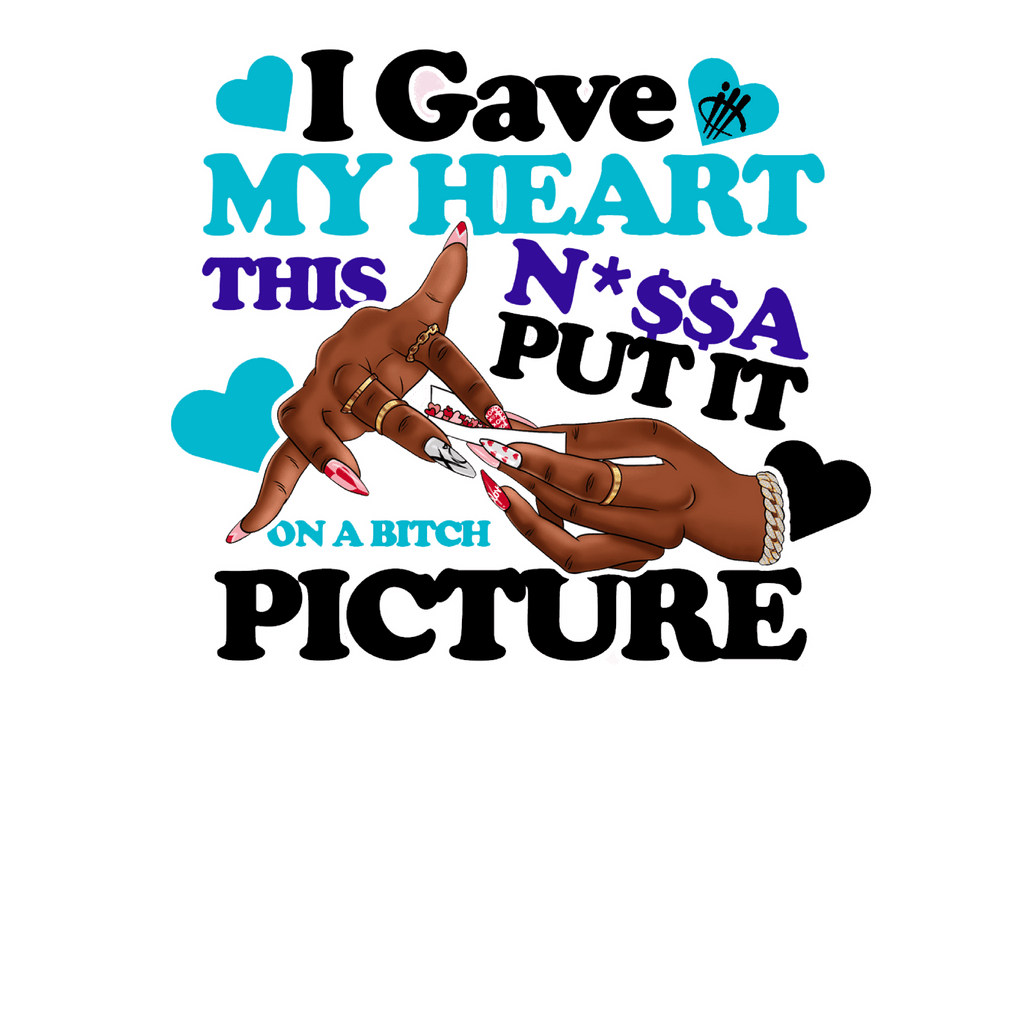Air Jordan 6 Retro Aqua Purple T-Shirt (I GAVE HIM MY HEART)