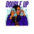Air Jordan 6 Retro Aqua Black T-Shirt (Double Up)