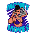 Air Jordan 6 Retro Aqua Black T-Shirt (Money Moves)