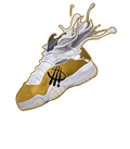Air Jordan 11 Gratitude White T-Shirt (SPLASH BLACK AND WHITE GOLD)