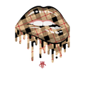 AIR JORDAN 5 "PLAID" | illcurrency Black T-Shirt Lips) product image 1