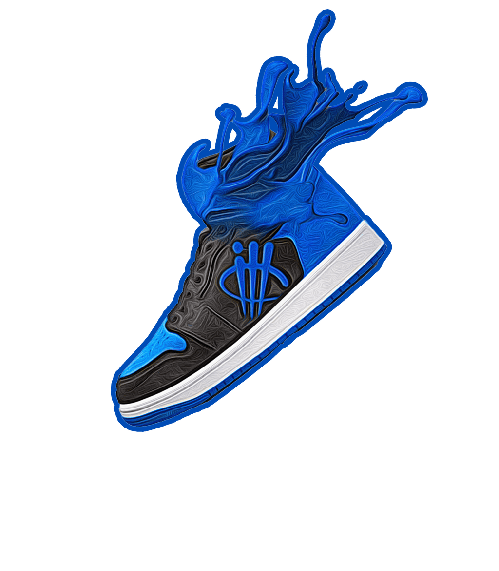 Air Jordan 1 Royal Reimagined Black T-Shirt (SPLASH)