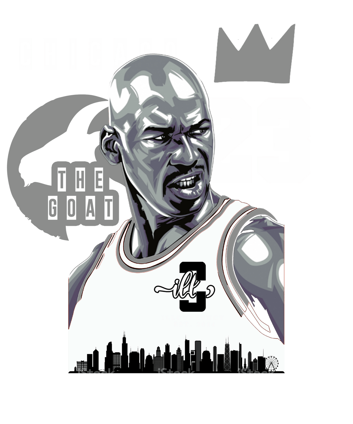 Air Jordan 5 “Georgetown” | illcurrency Navy Blue T-Shirt product image 1