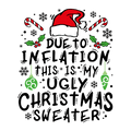 CHRISTMAS UGLY SWEATERS Red T-Shirt Inflation) product image 1