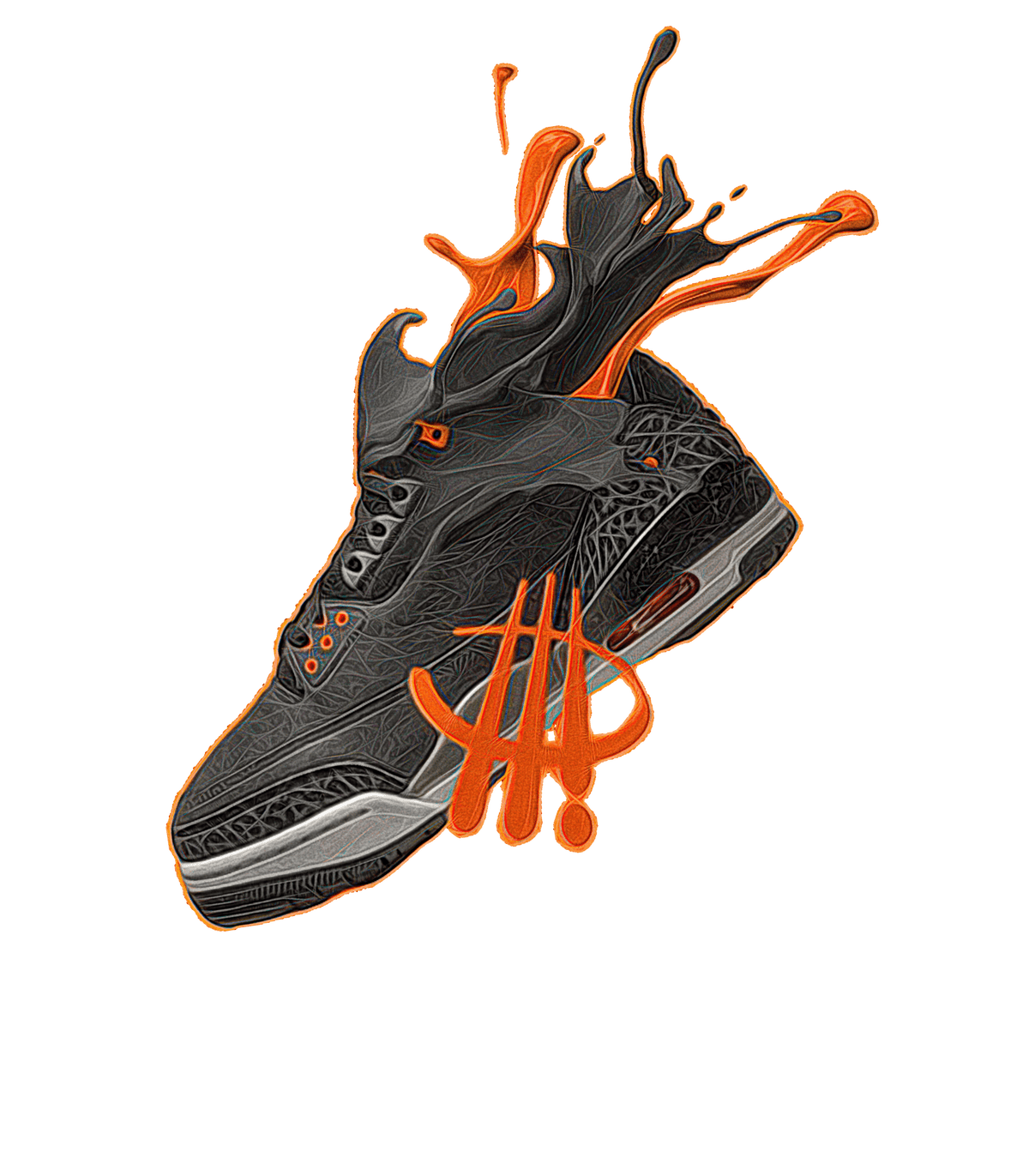Air Jordan 3 Retro “Fear” | illcurrency Black T-Shirt product image 1