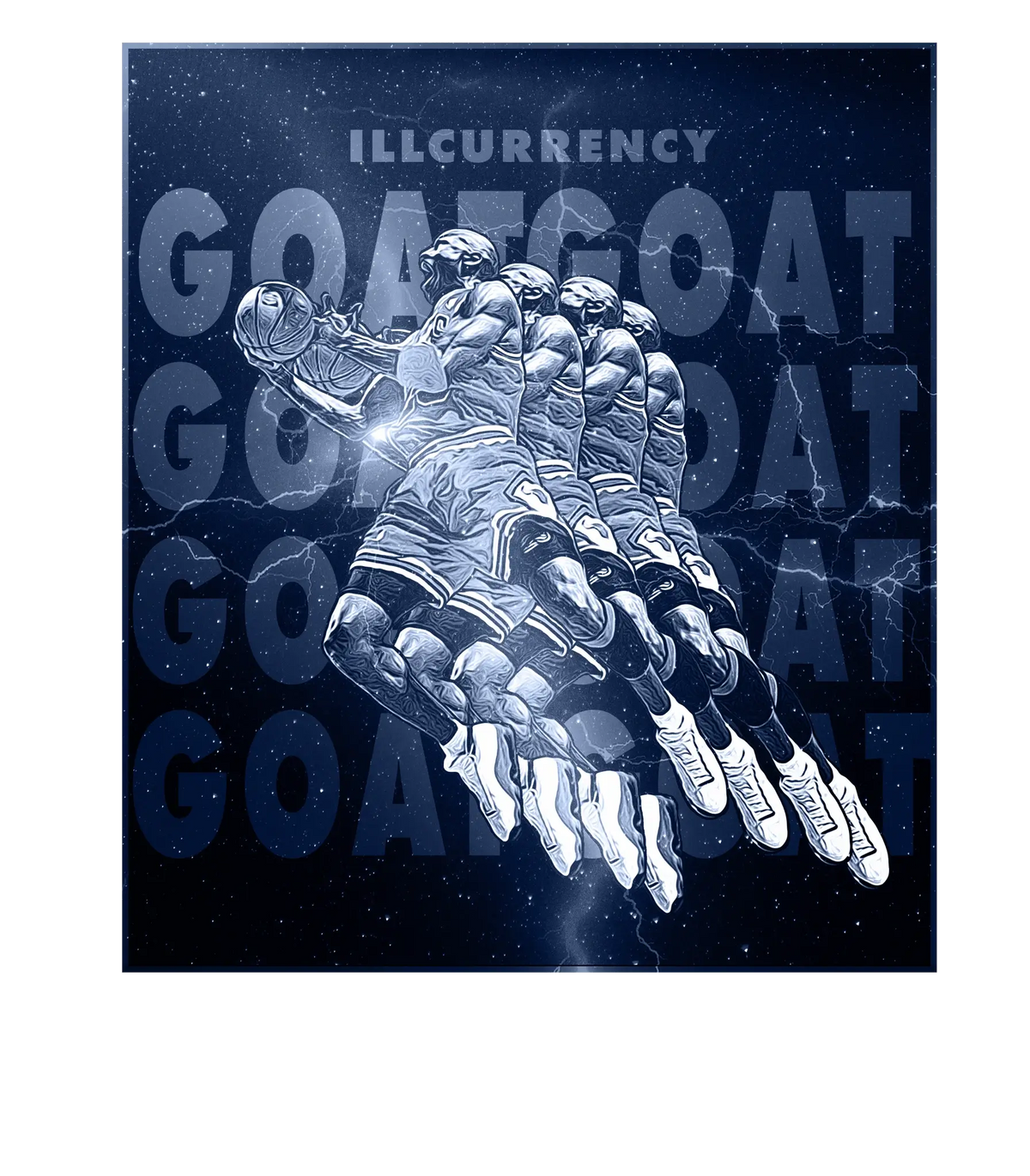 AIR JORDAN 3 “WHITE NAVY”| ILLCURRENCY T-Shirt (GOATED) product image 1