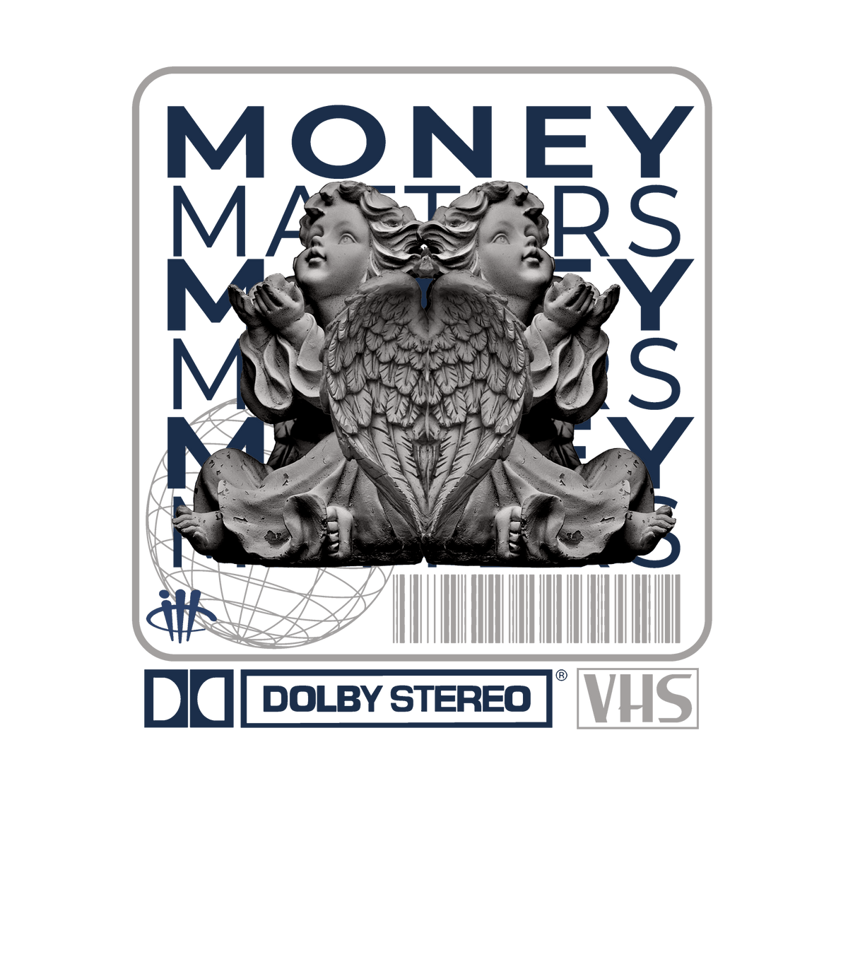 AIR JORDAN 3 “WHITE NAVY”| ILLCURRENCY Black T-Shirt (MONEY product image 1