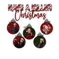 CHRISTMAS UGLY SWEATERS Black T-Shirt (killer product image 1