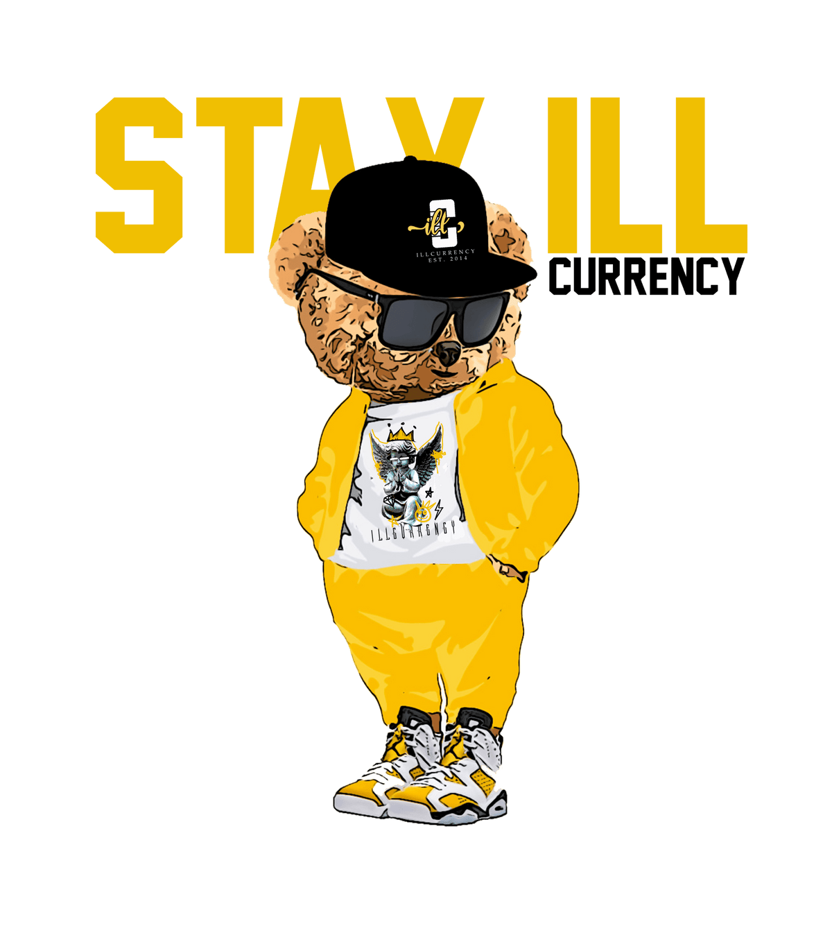 Air Jordan 6 Yellow Ochre | illcurrency White T-Shirt (Stay product image 1