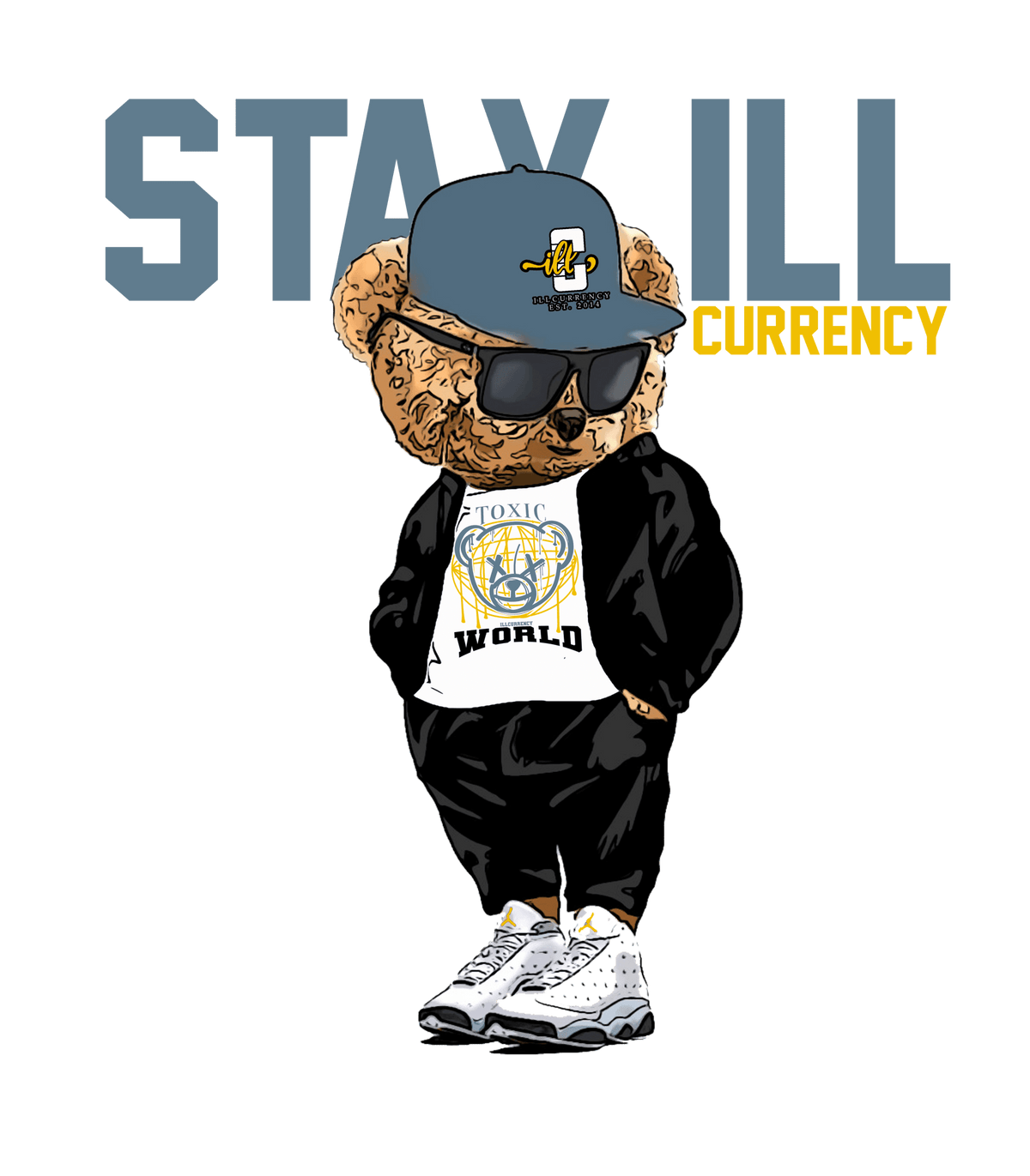 AIR JORDAN 13 “BLUE GREY” | illcurrency White T-Shirt (Stay product image 1