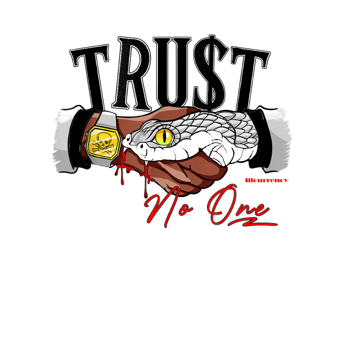 Air Jordan 2 “Python” | illcurrency White T-Shirt (TRUST NO product image 1
