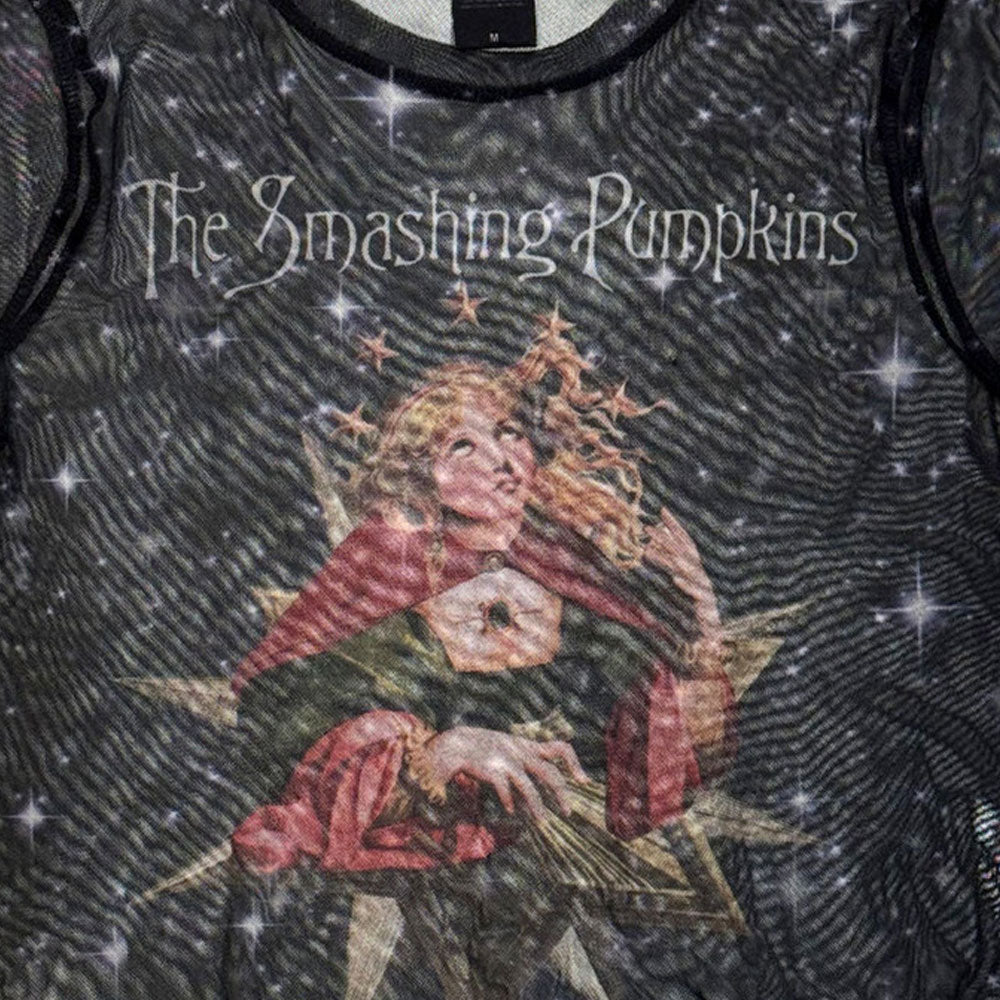 The Smashing Pumpkins Mellon Collie Mesh Crop Top product image 2