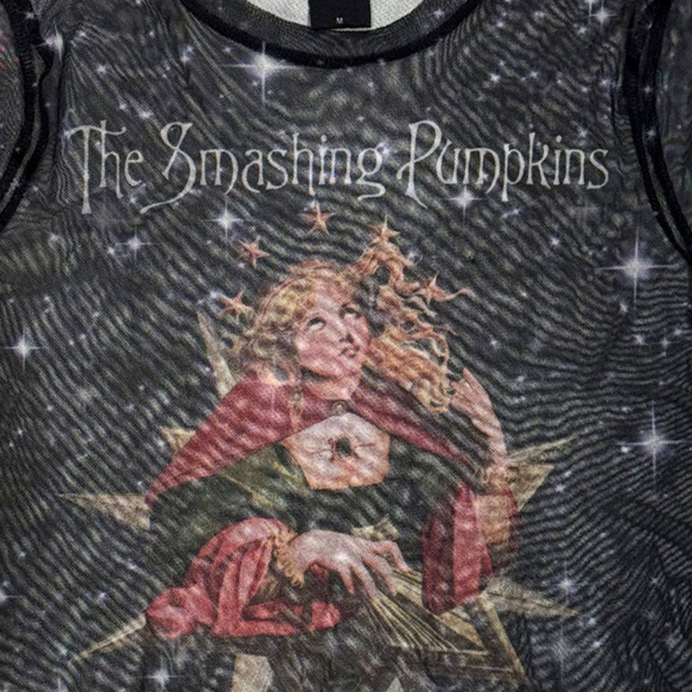 The Smashing Pumpkins Mellon Collie Mesh Crop Top product image 2