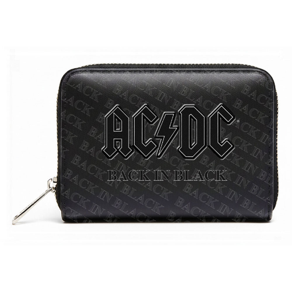 AC/DC Back In Black Zip Top Purse