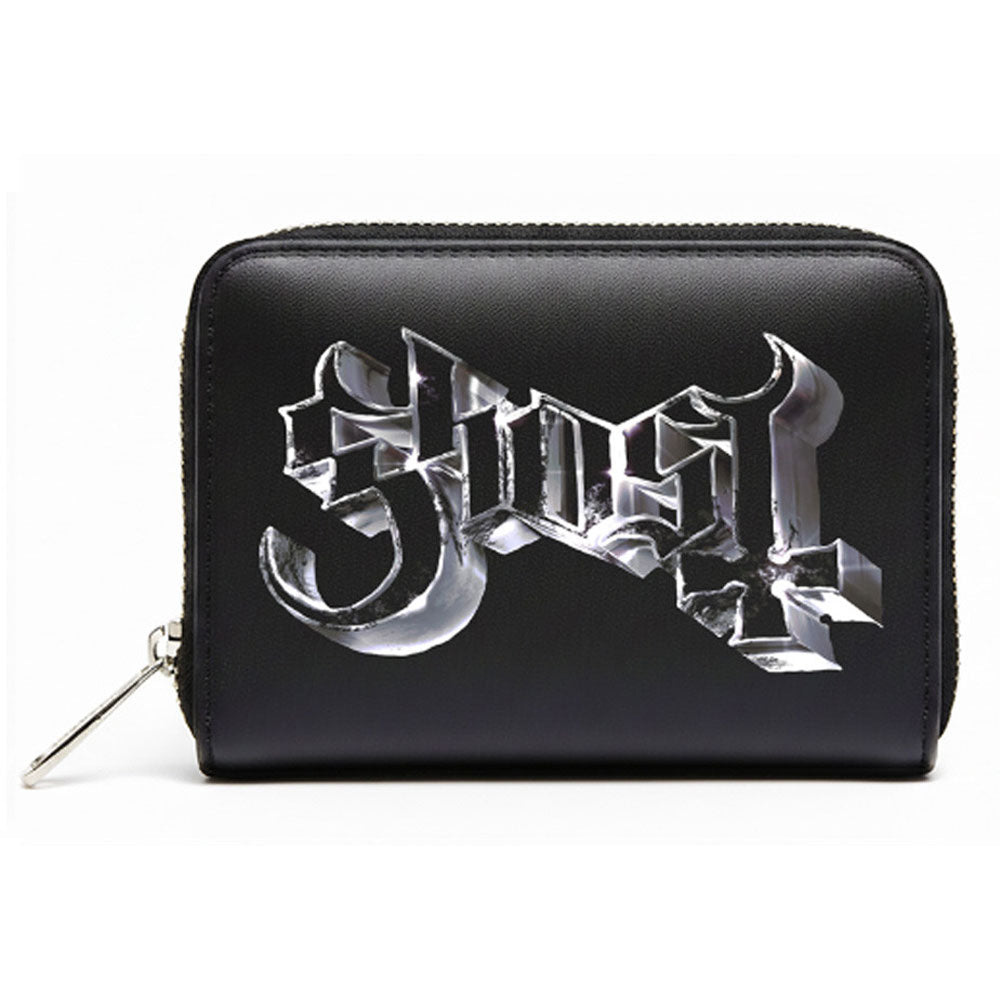 Ghost Chrome Band Logo Zip Top Purse