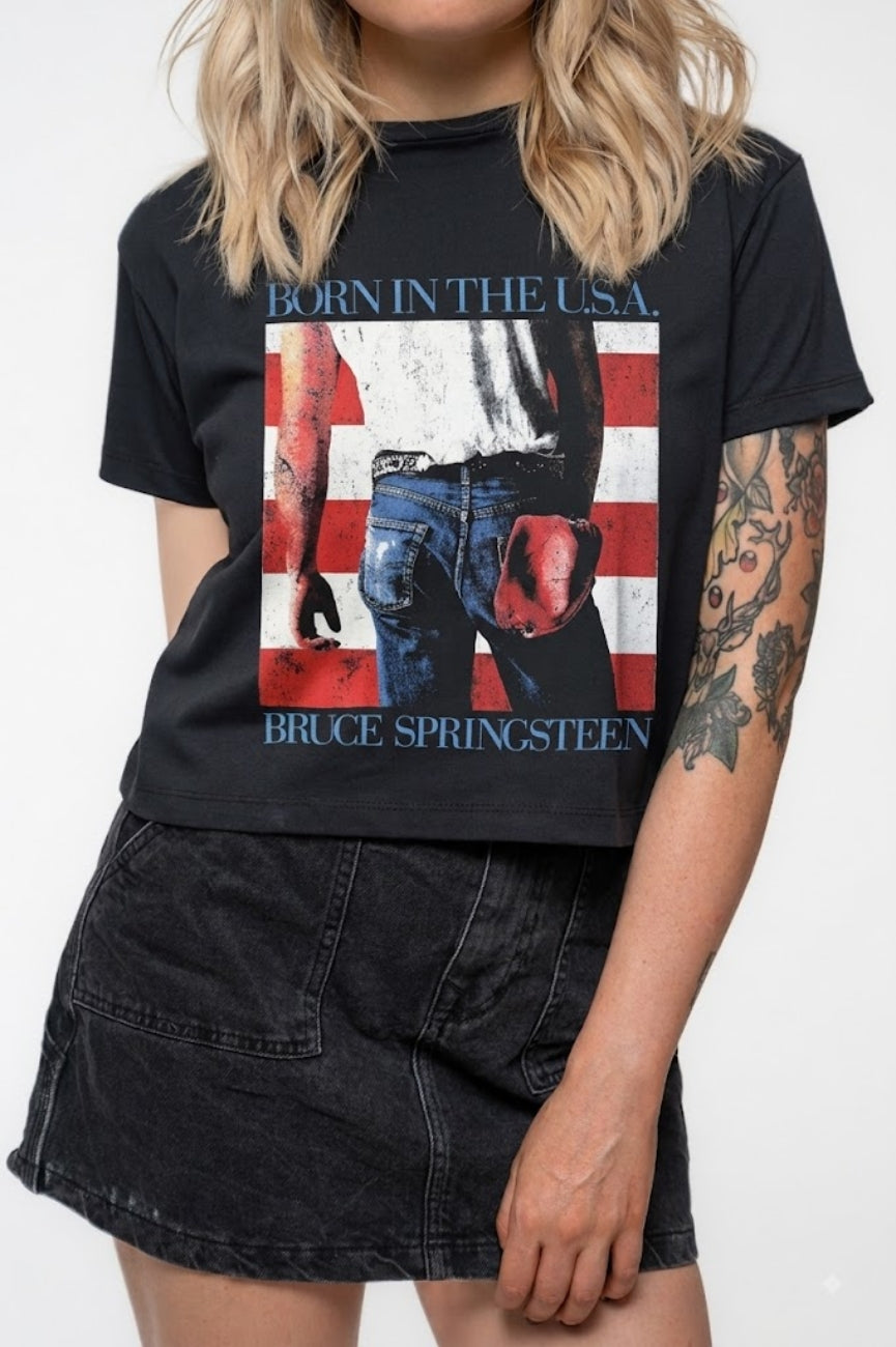 Bruce Springsteen Born In The USA Crop Top product image 3