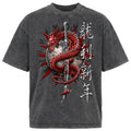 Spiral - ORIENTAL DRAGON - Box T-Shirt Acid Wash Charcoal product image 1
