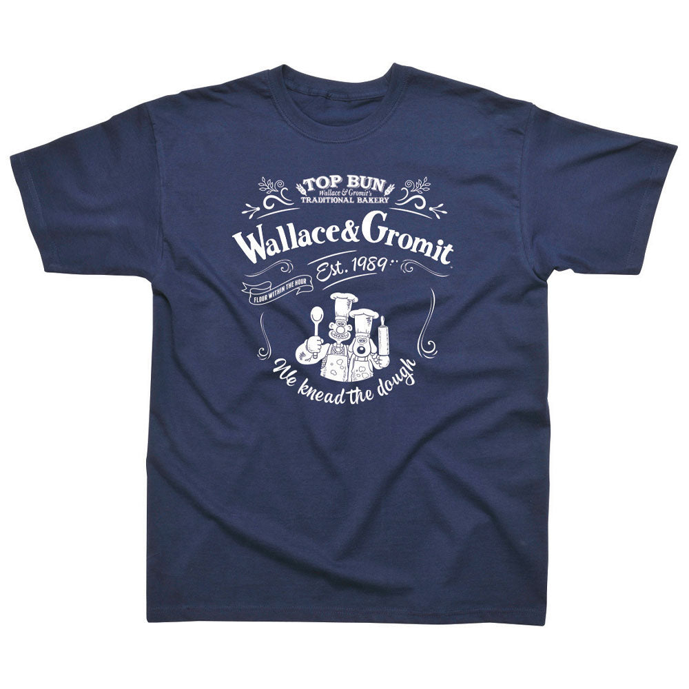 Wallace & Gromit Top Bun We Knead the Dough T Shirt product image 1